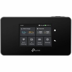 TP-Link M8550 Wi-Fi 6E IEEE 802.11 a/b/g/n/ac/ax 1 SIM Mobilfunk Modem/Wireless Router - 5G - HSPA+, HSPA, WCDMA, LTE - Tr