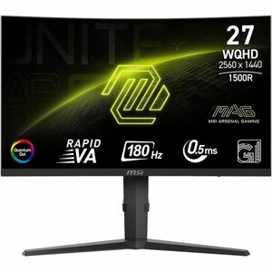 MSI MAG 275CQRFDE QD E2 27 Zoll Klasse WQHD Gekrümmter Bildschirm Gaming-LCD-Monitor - 16:9 Format - Schwarz - 68,6 cm (27