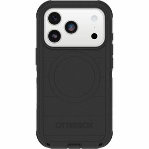OtterBox Defender Pro Magnets with Camera Control for iPhone 17 ProMax - (Case + Holster) - Black - Poly Bag - 7.61 x 4.27