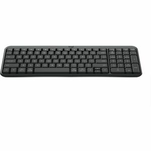 Logitech K251 坚固耐用 键盘 - 袖珍的 - 无线 连接 - 俄罗斯文 - QWERTY 布局 - 灰 - 薄膜 按键开关 - 蓝牙 - 10 m - Windows 10, Windows 11, Mac OS X 12.0 M