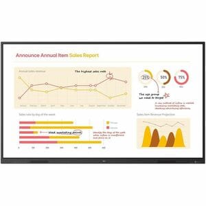 LG 75" Multi Touch TR3BQ CreateBoard Core - 75" - 16:9 Aspect Ratio - 3840 x 2160 - Direct LED - 350 Nit - USB - HDMI - Wi