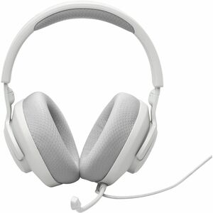 JBL Quantum 100M2 Wired On-ear, Over-the-head, Over-the-ear Stereo Gaming Headset - White - Binaural - Ear-cup - 32 Ohm - 