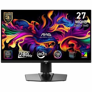 MSI MAG 271QP QD-OLED X28 27" Class WQHD Gaming OLED Monitor - 16:9 - Black - 26.5" Viewable - Quantum Dot OLED - 2560 x 1