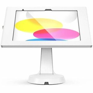 iPad 10th-11th (A16) Gen, Apex Enclosure Mast Counter Stand White - iPad 10th-11th (A16) Gen, Apex Enclosure Mast Counter 