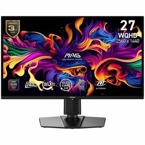 MSI MAG 274QP QD-OLED X24 27" Class WQHD Gaming OLED Monitor - 16:9 - 26.5" Viewable - Quantum Dot OLED - 2560 x 1440 - 1.