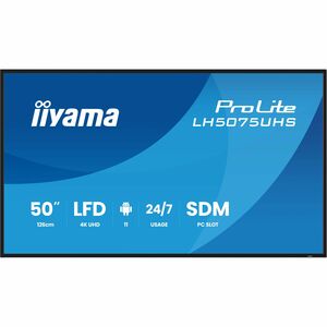 LCD Ecrans à affichages dynamiques iiyama ProLite LH5075UHS-B2AG 1270 mm - 24 Heures/7 Jours Operation - Vertical Alignmen