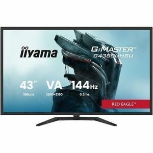 Moniteur LED de jeu iiyama G-MASTER Red Eagle G4380UHSU-B2 43" Class 4K UHD - 16:9 - Noir mat - 108 cm (42,5") Viewable - 