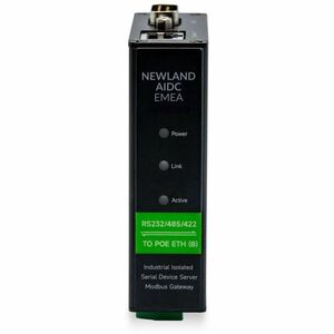 Newland Remora EX232 Device Server - Verdrilltes - 1 x Netzwerk (RJ-45) - 1 x Serielle Schnittstelle - PoE Ports - Schiene