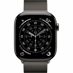 Apple Watch Series 11 Smartwatch - 46 mm Case Height - 39 mm Case Width - Schiefer Tasche, Farbe - Schiefer Band Color - T