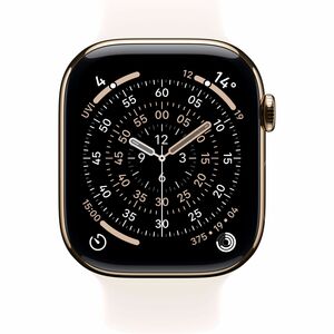 Apple Watch Series 11 Smartwatch - 46 mm Case Height - 39 mm Case Width - Golden Tasche, Farbe - Light Blush Band Color - 