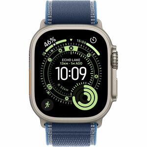 Apple Watch Ultra 3 Smartwatch - 49 mm Case Height - 44 mm Case Width - Natürlich Case Color - Blau, Hellblau Band Color -