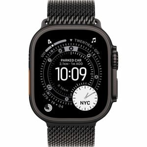 Apple Watch Ultra 3 Smartwatch - 49 mm Case Height - 44 mm Case Width - Schwarz Tasche, Farbe - Schwarz Band Color - Titan