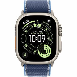 Apple Watch Ultra 3 Smart Watch - 49 mm Case Height - 44 mm Case Width - Natural Case Color - Blue, Bright Blue Band Color