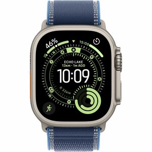 Apple Watch Ultra 3 Smart Watch - 49 mm Case Height - 44 mm Case Width - Natural Case Color - Blue, Bright Blue Band Color