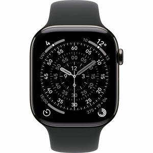 Apple Watch Series 11 Smart Watch - 46 mm Case Height - 39 mm Case Width - Slate Case Color - Black Band Color - Titanium 