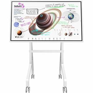 Neomounts MOVE Go Flip Display Cart - 50 kg Load Capacity - 4 Casters - Steel - 748 mm Width x 660 mm Depth x 1596 mm Heig