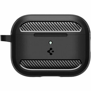 Spigen Rugged Armor Rugged Carrying Case Apple AirPods Pro 3 - Matte Black - Scratch Resistant, Fingerprint Resistant, Sho