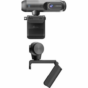 j5create JVU302-N Webcam - 5 Megapixel - 60 fps - Black - USB 2.0 Type A/USB Type C - 1 Pack(s) - 2K, Full HD - 2560 x 144
