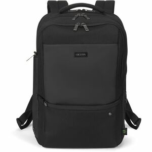 Dicota FIVE Carrying Case (Backpack) for 38.1 cm (15") to 43.9 cm (17.3") Notebook - Black - RFID Resistant - 900D Polyeth