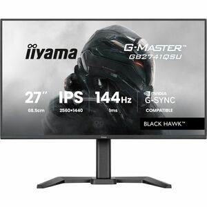 iiyama G-MASTER Black Hawk GB2741QSU-B1 27" Class WQHD Gaming LCD Monitor - 16:9 - Matte Black - 68.6 cm (27") Viewable - 