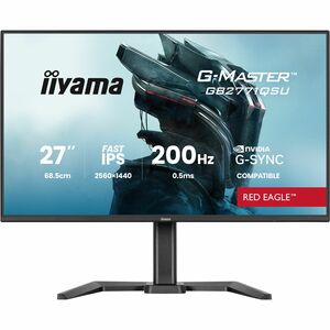 Moniteur de jeu LCD iiyama G-MASTER Red Eagle GB2771QSU-B1 27" Class WQHD - 16:9 - Noir mat - 68,6 cm (27") Viewable - Fas