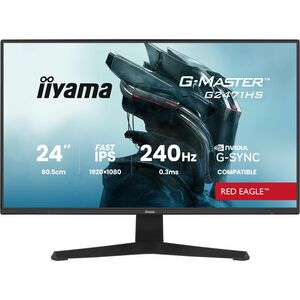Moniteur de jeu LCD iiyama G-MASTER Red Eagle G2471HS-B1 24" Class Full HD - 16:9 - Noir mat - 60,5 cm (23,8") Viewable - 