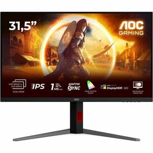 AOC AGON U32G4U 32" Aula 4K UHD Monitor LED para jogos - 16:9 - preto texturizado, Vermelho - 80 cm (31,5") Viewable - Fas
