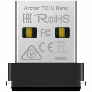 TP-Link Archer TX1U Nano IEEE 802.11b/g/n/ax Wi-Fi Adapter - USB 2.0 - 2.40 GHz ISM - 5 GHz UNII - External