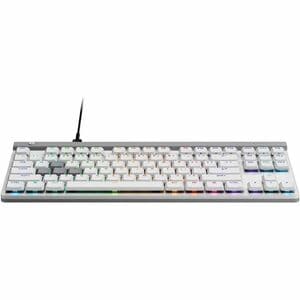 Logitech G G515 RAPID TKL 游戏键盘 - 无数字小键盘 - 电缆 连接 - A 型 USB 接口 - RGB LED - 英文（美国） - QWERTY 布局 - 白 - 磁力 按键开关 - Windows 10, Wi