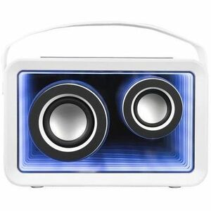 MasterChoice Pórtatil Bluetooth Sistema de Altavoces - 8W RMS - Blanco - Batería Recargable - HDMI - 1