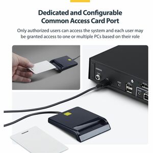StarTech Secure 2-Port Dual-Monitor KVM Switch, DisplayPort, 4K 60Hz, NIAP 4.0 Desktop KVM, CAC, Metal Housing, Made in th