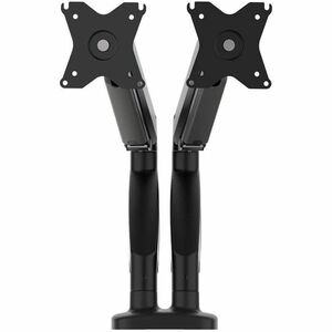 j5create JTSA102 Mounting Arm for Monitor, Display Screen, LCD Display - Black - Height Adjustable - 2 Display(s) Supporte