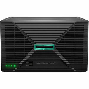 HPE ProLiant MicroServer Gen11 服务器 - 1 x Intel Pentium G7400 3.70 GHz - 16 GB RAM - Serial ATA 控制器 - Intel C262 芯片 - 1 处理器