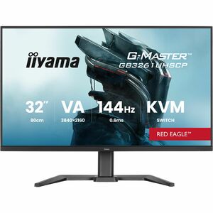 iiyama G-MASTER Red Eagle GB3261UHSCP-B1 32 Zoll Klasse 4K UHD Gaming-LED-Monitor - 16:9 Format - Mattschwarz - 80 cm (31,