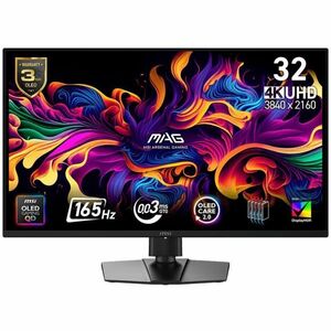 MSI MAG 322UP QD-OLED E16 32-Inch 4K UHD Gaming Monitor 3840x2160 Quantum Dot OLED Panel 165Hz 0.03ms DisplayHDR TRUE Blac