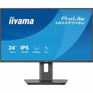 iiyama ProLite XB2497HSU-B1 24 Zoll Klasse Full HD LED-Monitor - 16:9 Format - Mattschwarz - 60,5 cm (23,8 Zoll) Viewable 