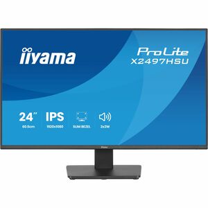 iiyama ProLite X2497HSU-B1 24 Zoll Klasse Full HD LED-Monitor - 16:9 Format - Mattschwarz - 60,5 cm (23,8 Zoll) Viewable -