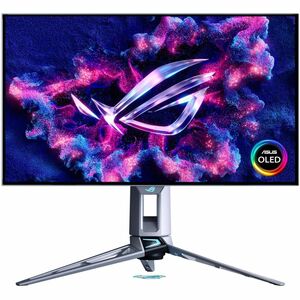 Asus ROG Swift PG27AQWP-W 27" Class WQHD Gaming OLED Monitor - 16:9 - Silver - 26.5" Viewable - WOLED - 2560 x 1440 - 1073