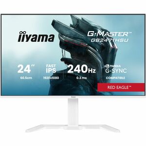 Moniteur de jeu LCD iiyama G-MASTER Red Eagle GB2471HSU-W1 24" Classe Full HD - 16:9 - Blanc mat - 60,5 cm (23,8") Viewabl