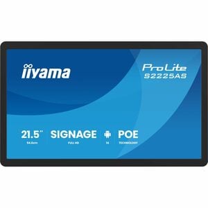 LCD Ecrans à affichages dynamiques iiyama ProLite S2225AS-B1P 546,10 mm - 24 Heures/7 Jours Operation - Tecnologie IPA (In