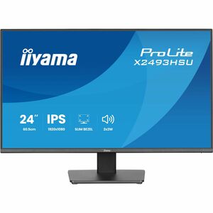 iiyama ProLite X2493HSU-B1 24" Class Full HD LED Monitor - 16:9 - Matte Black - 60.5 cm (23.8") Viewable - In-plane Switch