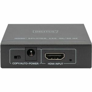 Digitus Signalverteiler - Metall - Schwarz - 1 x HDMI Ein - 2 x HDMI Aus