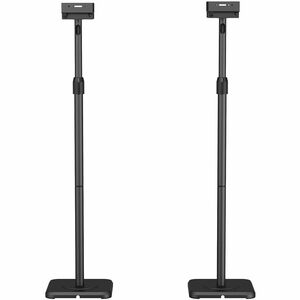 SOPORTE DE SUELO GIRATORIO INCLINABLE PARA ALTAVOCES NEGRO