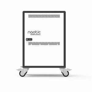 Naotic Charging Cabinet - 20 Devices Supported - 65.2 cm Height x 49.5 cm Width x 41.7 cm Depth - For Tablet, Notebook, Sm