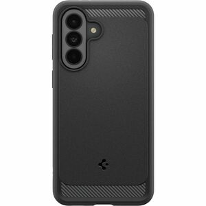 Spigen Rugged Armor Rugged Case for Samsung Galaxy A37 Smartphone - Carbon Fiber and Gloss Detailing - Matte Black - Matte