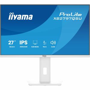 Moniteur LED iiyama ProLite XB2797QSU-W1 27" Classe WQHD - 16:9 - Blanc mat - 68,6 cm (27") Viewable - Technologie IPS - L