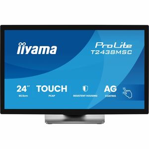 iiyama ProLite T2438MSC-B2 24 Zoll Klasse LED-Touchscreen-Monitor - 16:9 Format - 5 ms Reaktionszeit - 60,5 cm (23,8 Zoll)