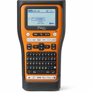 Brother P-touch PT-E560BTVP Electronic Label Maker - Thermal Transfer - 30 mm/s Mono - 14 Fonts - 180 dpi - Tape, Heat Shr