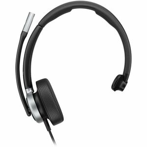 Poly Mission 600 615 Wired Over-the-head, On-ear Mono Headset - Black - Microsoft Teams Certification - Monaural - Supra-a
