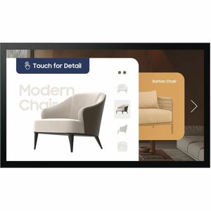 Samsung QM32C-T Digital Signage Display - 32" LCD - Vertical Alignment (VA) - Touchscreen - 16 Hours/ 7 Days Operation - 8